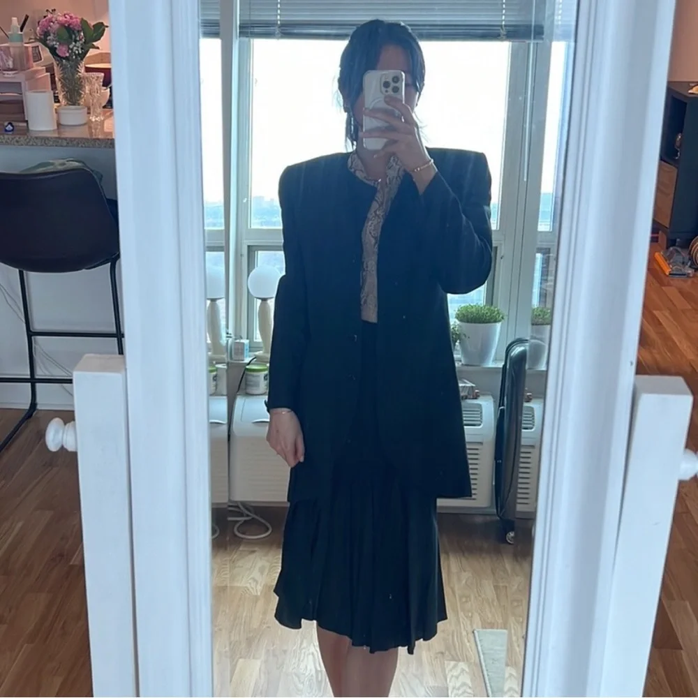 Vintage Christian Dior blazer skirt set
